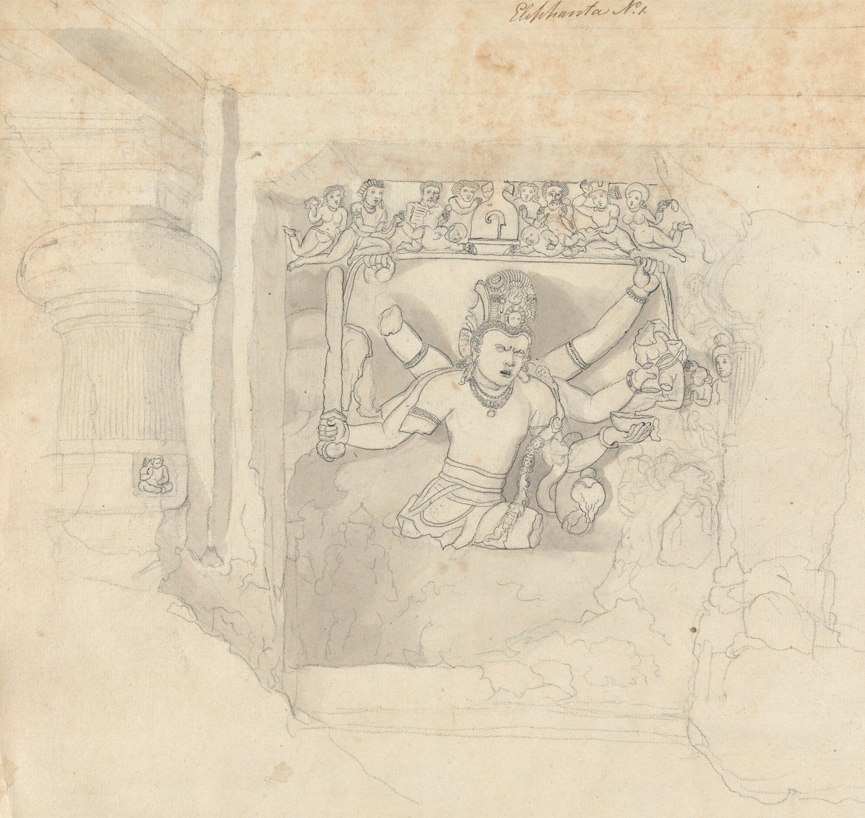 Figur från Elephanta av Robert Mabon