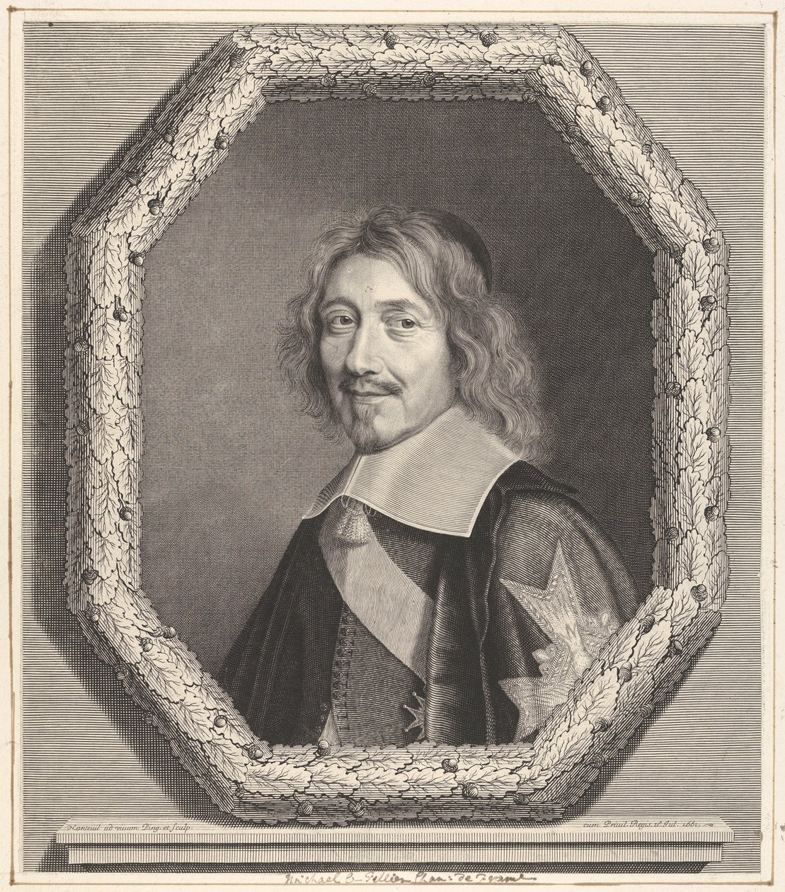 Kansler Michel IV Le Tellier, 1661. av Robert Nanteuil