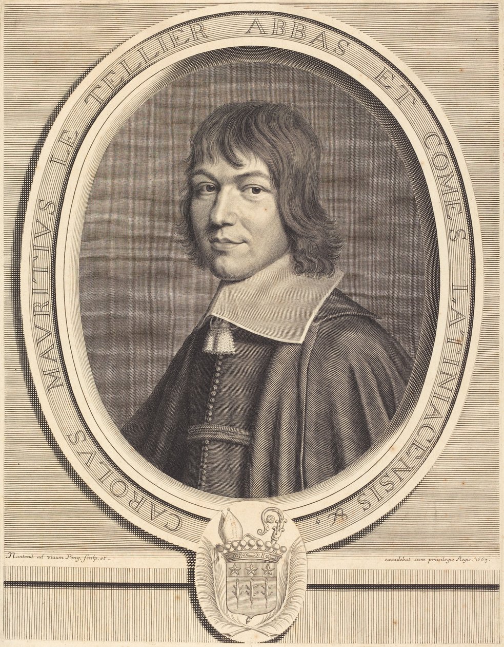Charles Maurice Le Tellier av Robert Nanteuil