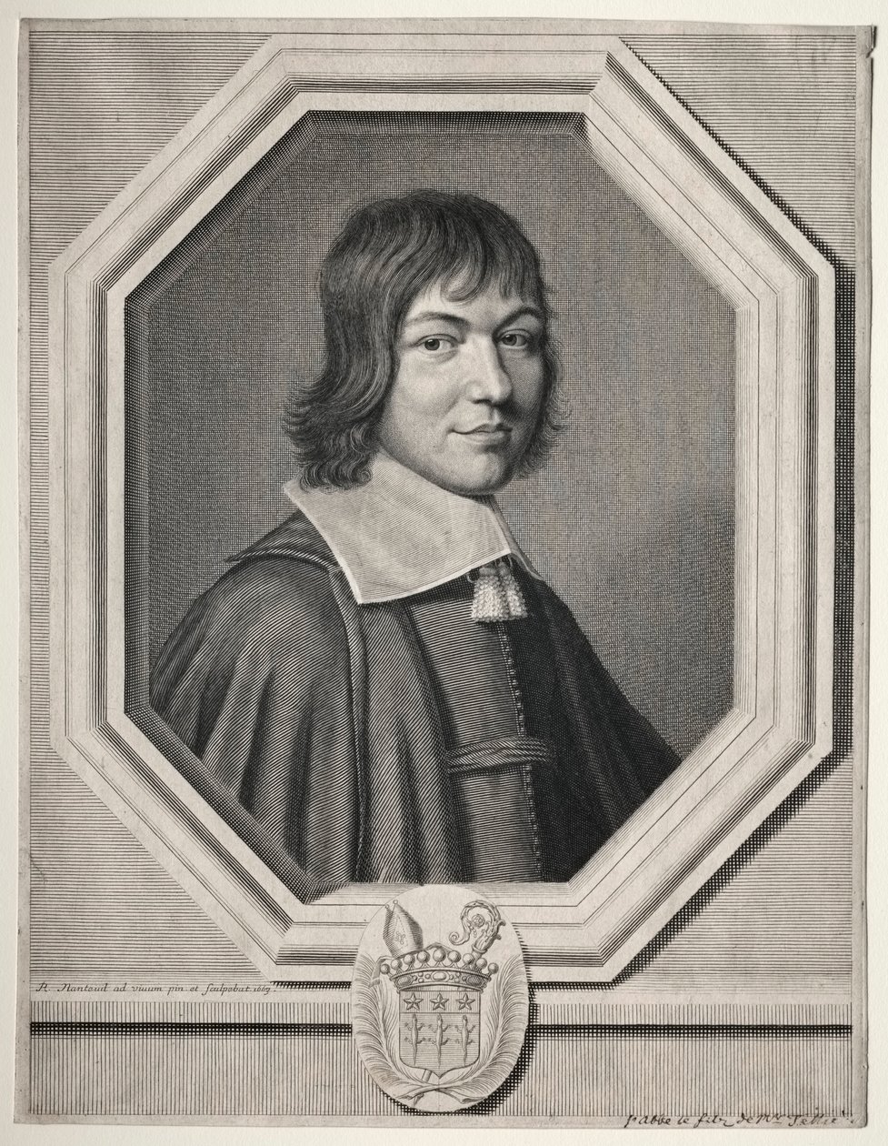Charles Maurice le Tellier, 1663. av Robert Nanteuil