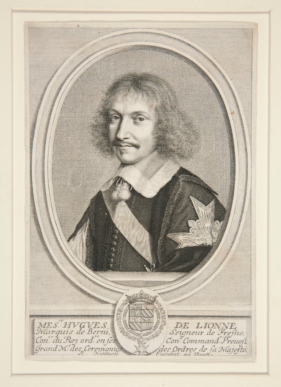 Hugues de Lionne, markis av Berni (1611-1671) av Robert Nanteuil
