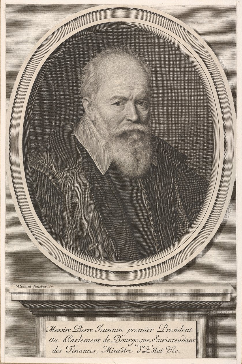 Pierre Jeannin, ca. 1656. av Robert Nanteuil