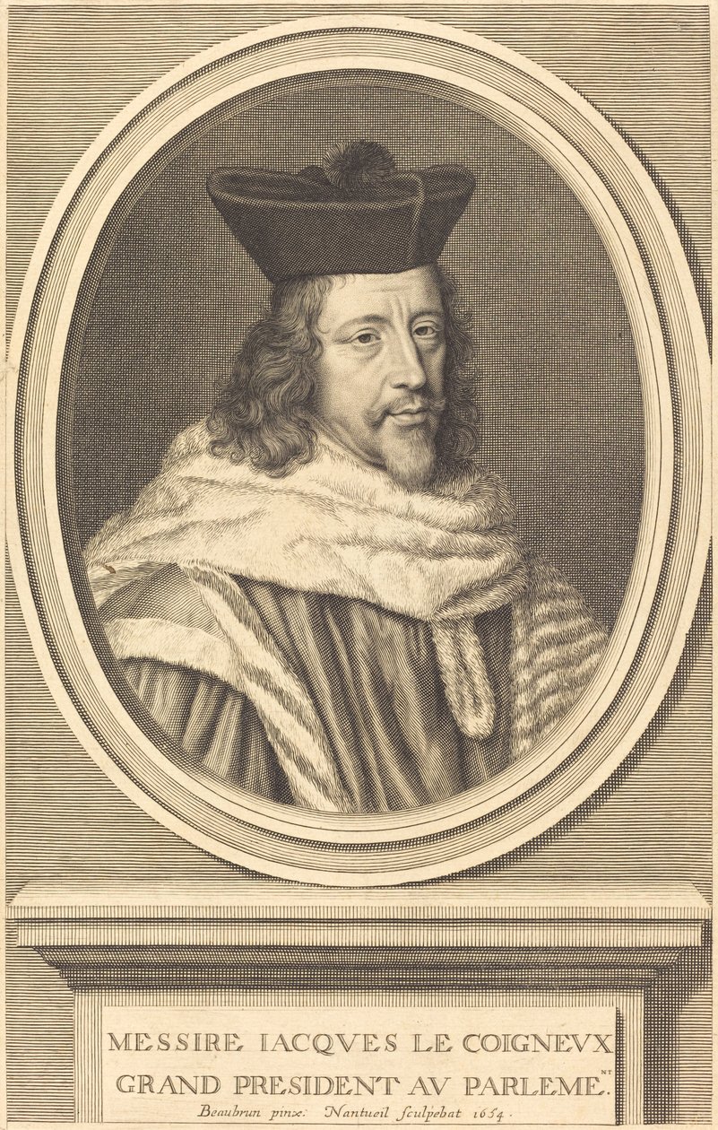 Jacques Le Coigneux av Robert Nanteuil after Henri Beaubrun