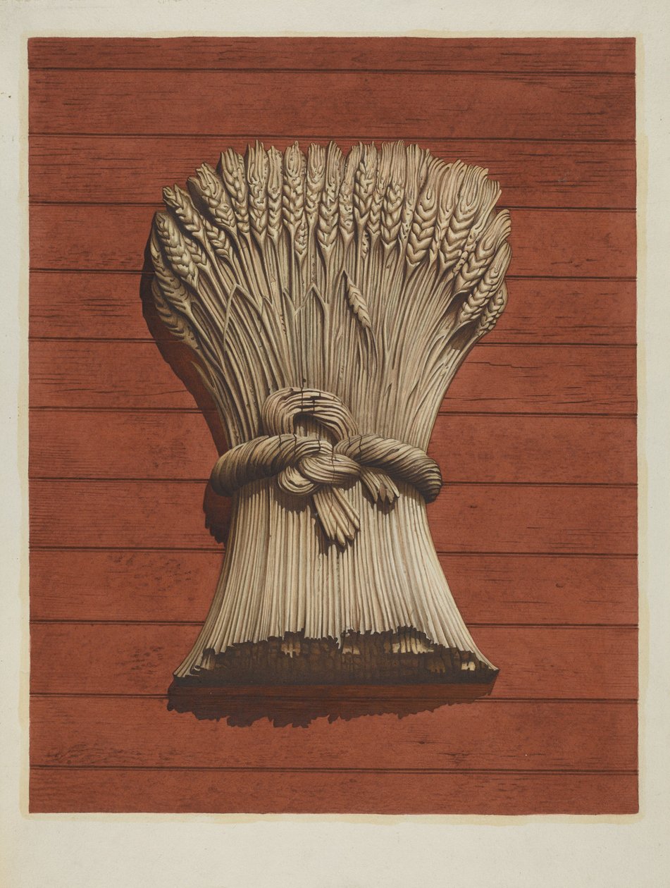 "Sheaf of Wheat" butiksskylt av Robert Pohle