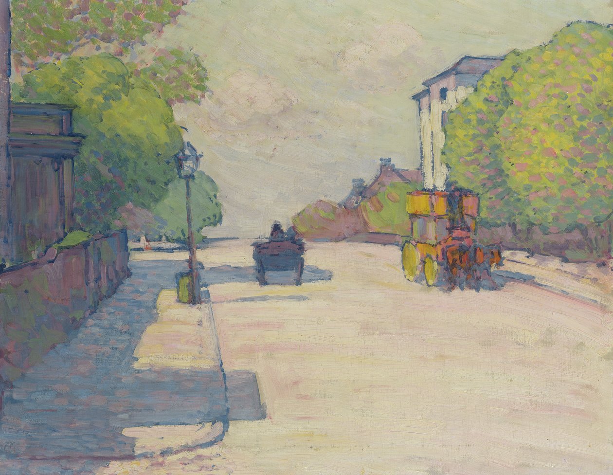 Adelaide Road i solljus, 1910 av Robert Polhill Bevan