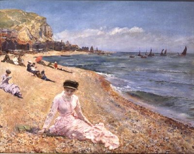 Flicka på en strand av Robert Ponsonby Staples
