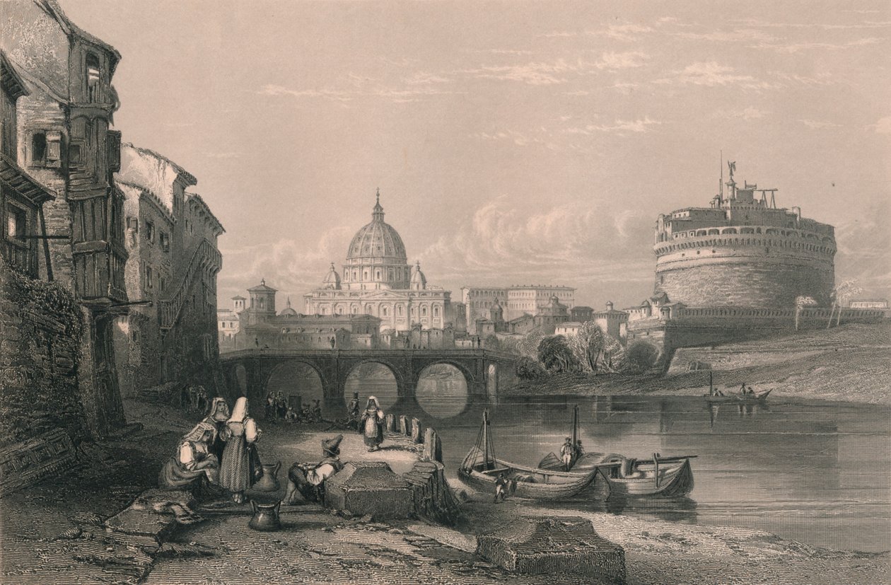 Rom, 1820-talet. av Robert Sands