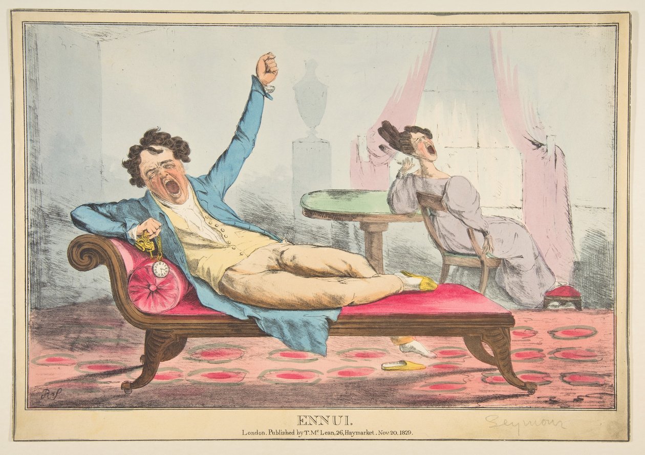 Ennui den 20 november 1829. av Robert Seymour