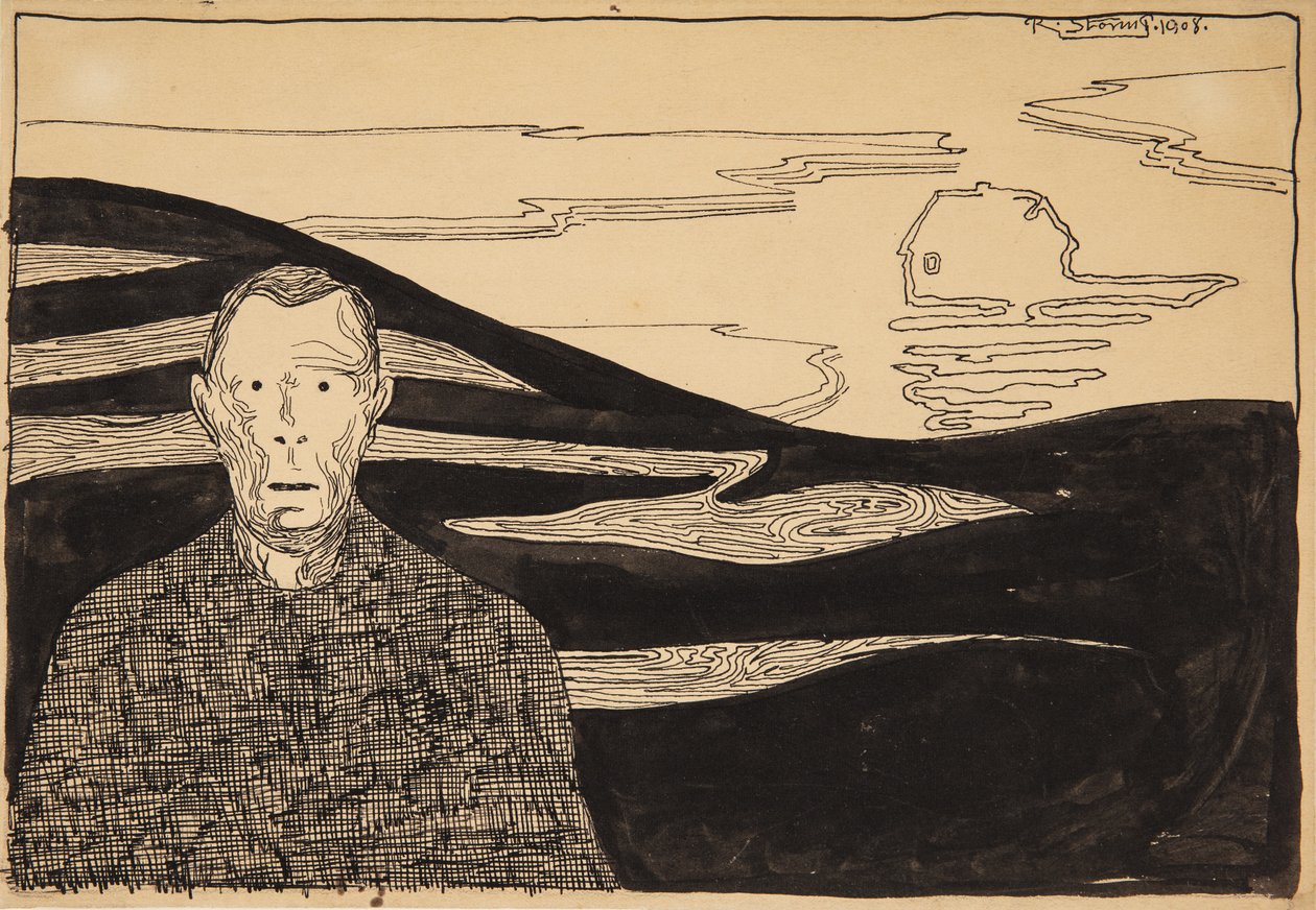 "Kvällslandskap" av Robert Storm Petersen