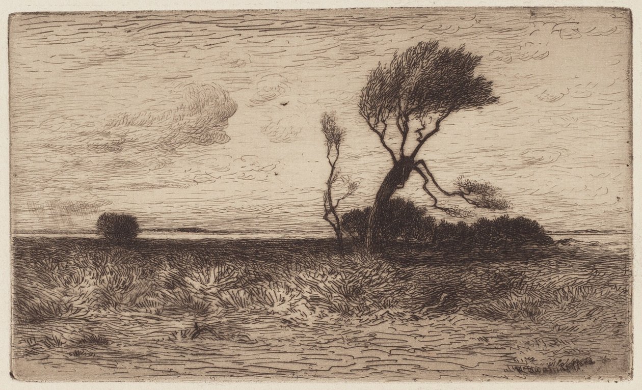 Nära kusten [liten tallrik] av Robert Swain Gifford