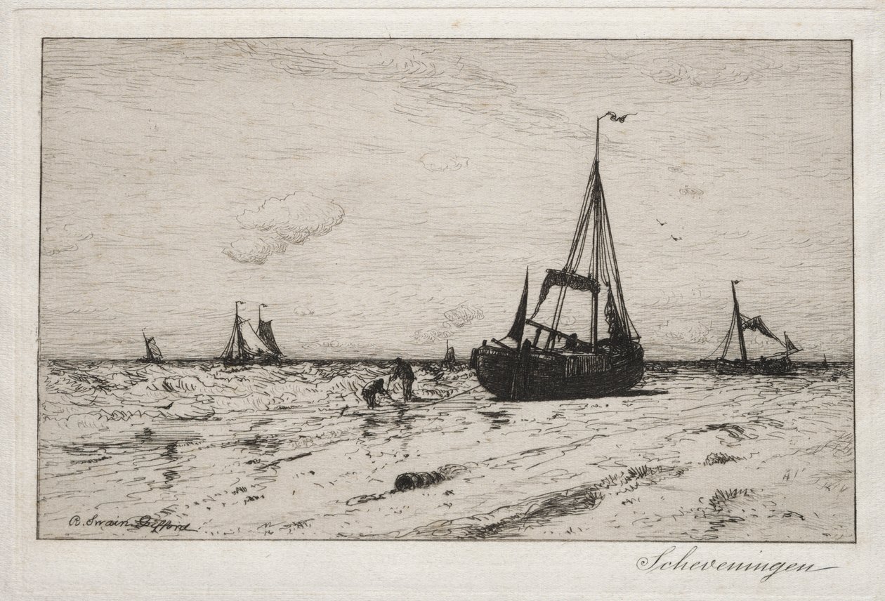 Scheveningen (etsning) av Robert Swain Gifford