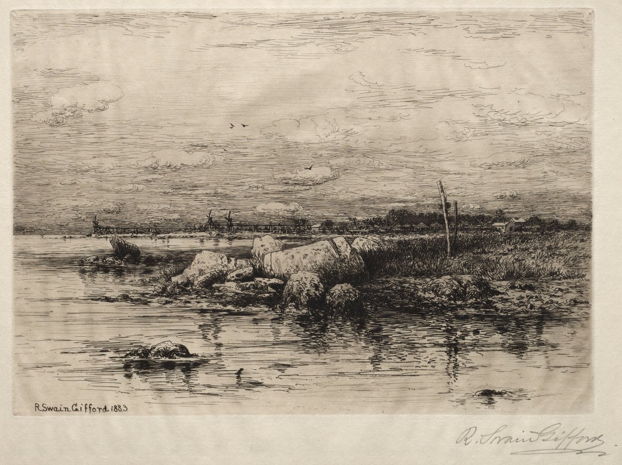 Apponigansetts månad. av Robert Swain Gifford