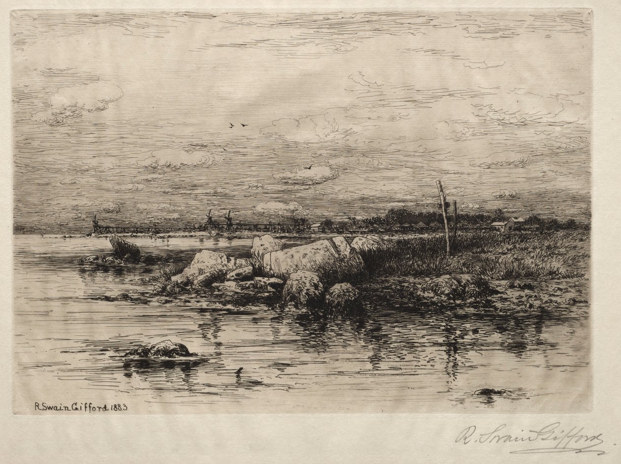 Apponigansett-flodens mynning av Robert Swain Gifford