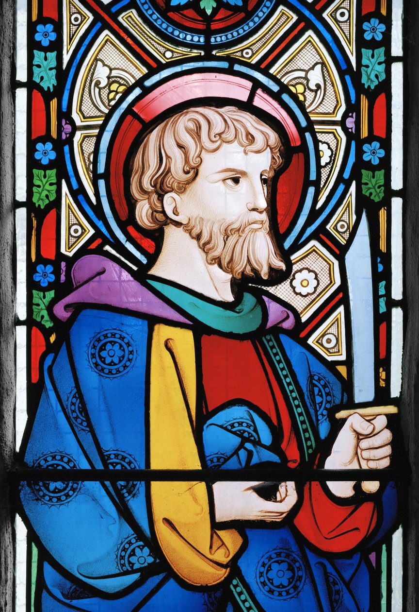 St. Bartholomew, 1862 (målat glas) av Robert Turnill Bayne
