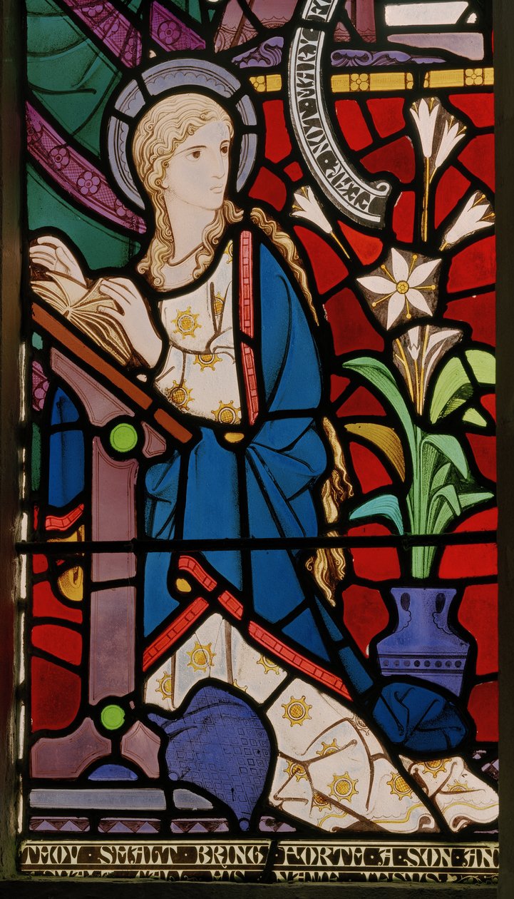Bebådelsen, 1864 (målat glas) av Robert Turnill Bayne