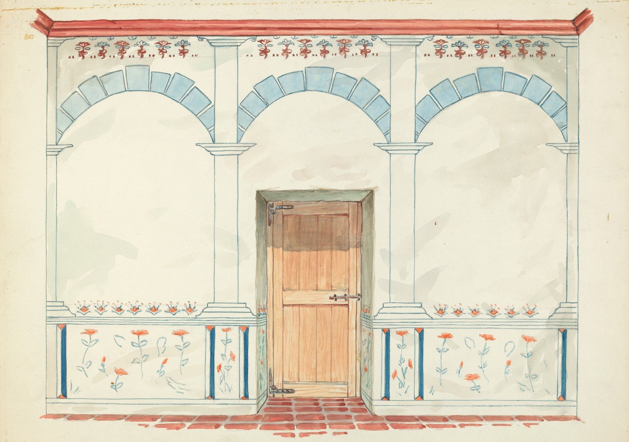 Restaureringsritning av Robert W.R. Taylor