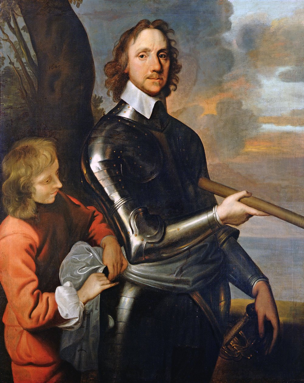 Porträtt av Oliver Cromwell (1599-1658) 1649 av Robert Walker