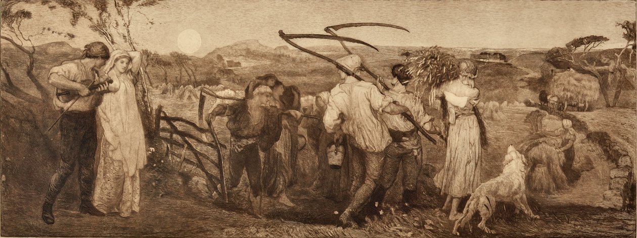 Skördemånen (etsning) av Robert Walker Macbeth