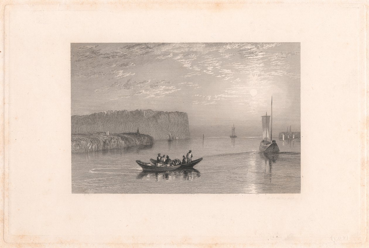 Scen på Loire av Robert Wallis