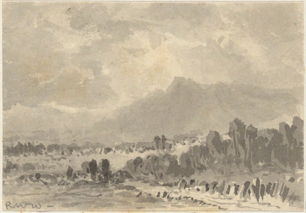 Landskap - klippor och berg av Robert Walter Weir