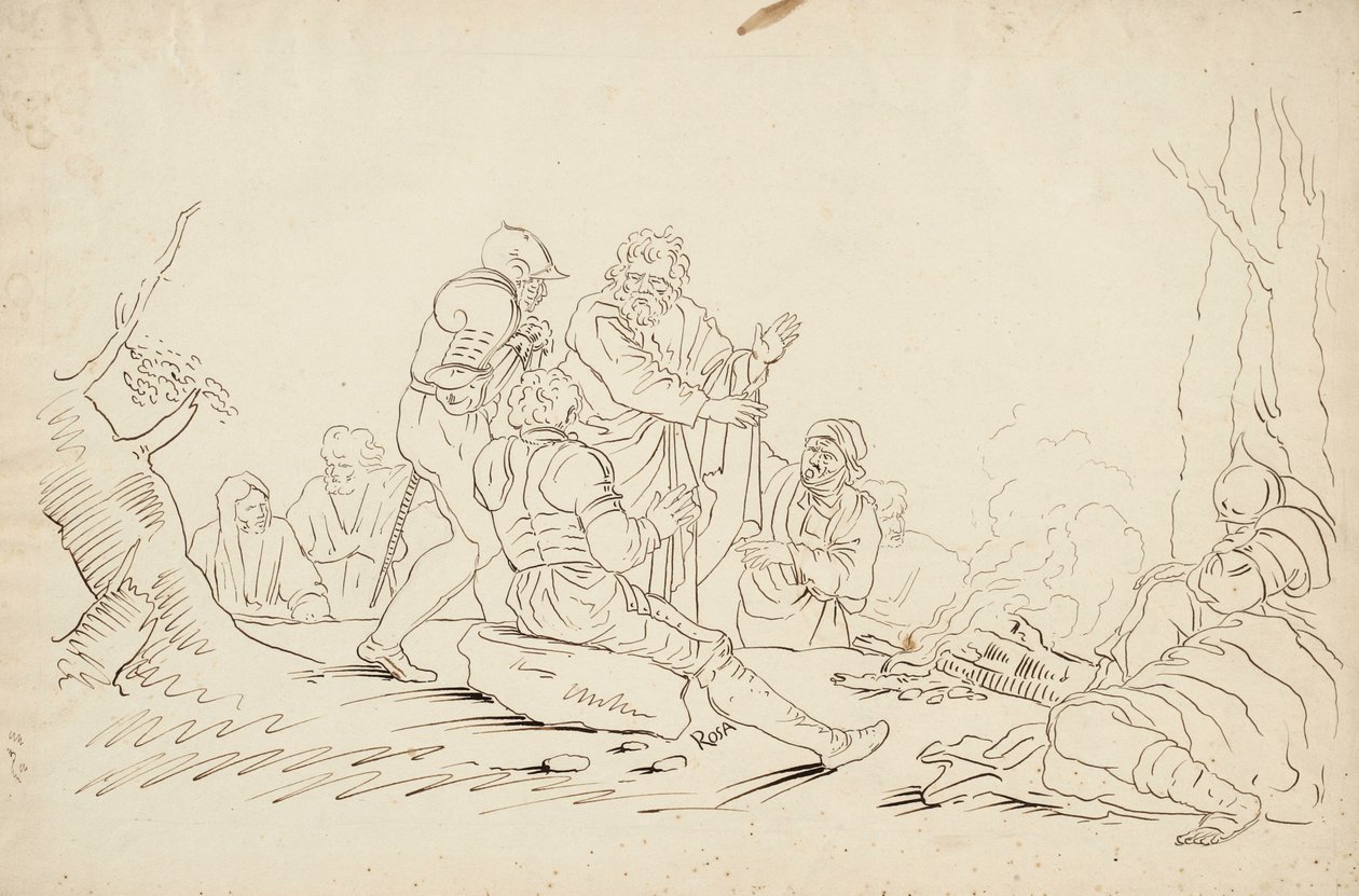 Scen efter Salvator Rosa av Robert Walter Weir