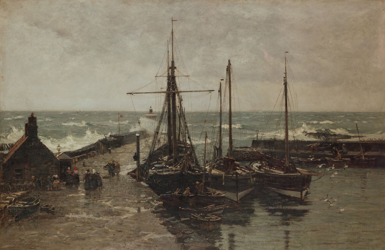 Hem och skydd, 1905. av Robert Weir Allan