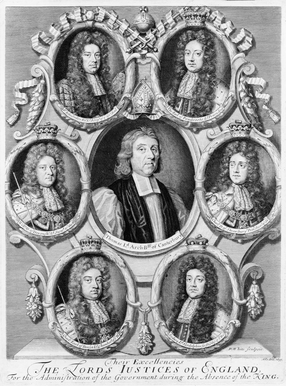 The Lord Justices of England, 1695 av Robert White