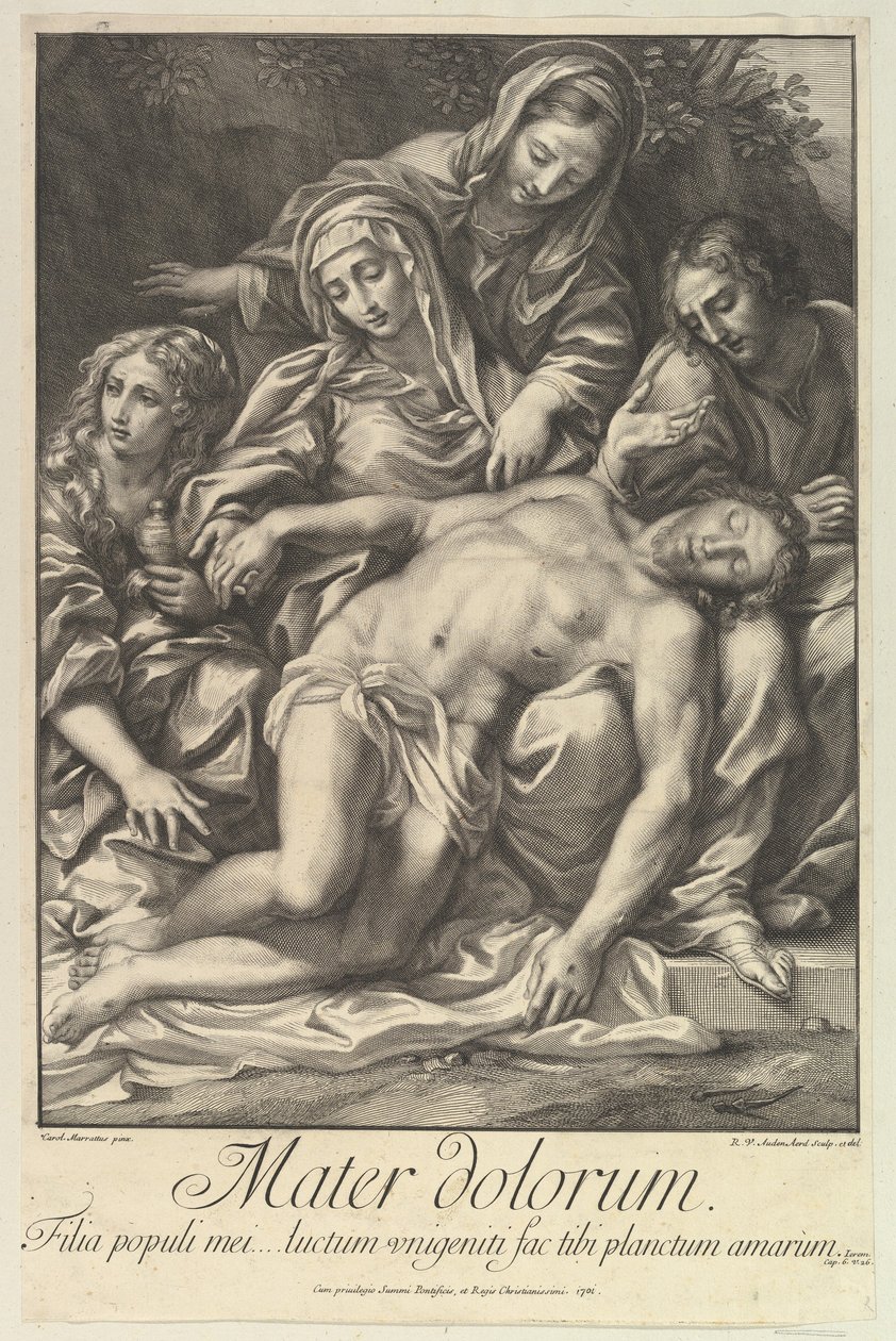 Sorgernas moder, 1701 av Robert van Audenaerde