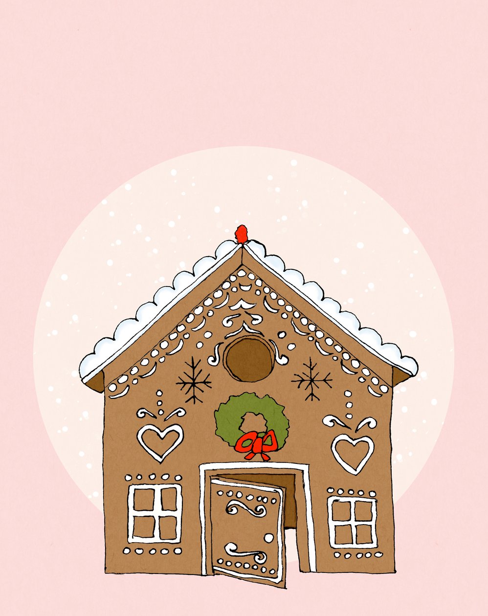 Pepparkakshuset, 2020 (digital) av Roberta Murray