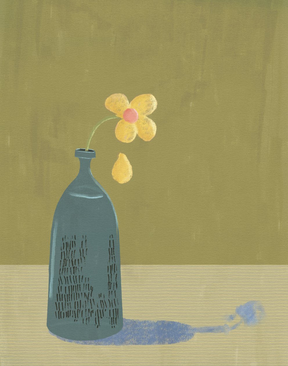 Wilted Daisy, 2021 (digital) av Roberta Murray