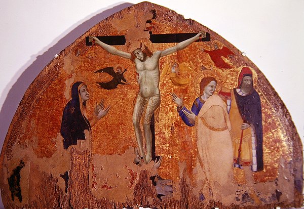 Korsfästelse (tempera på panel) av Roberto d Oderisi