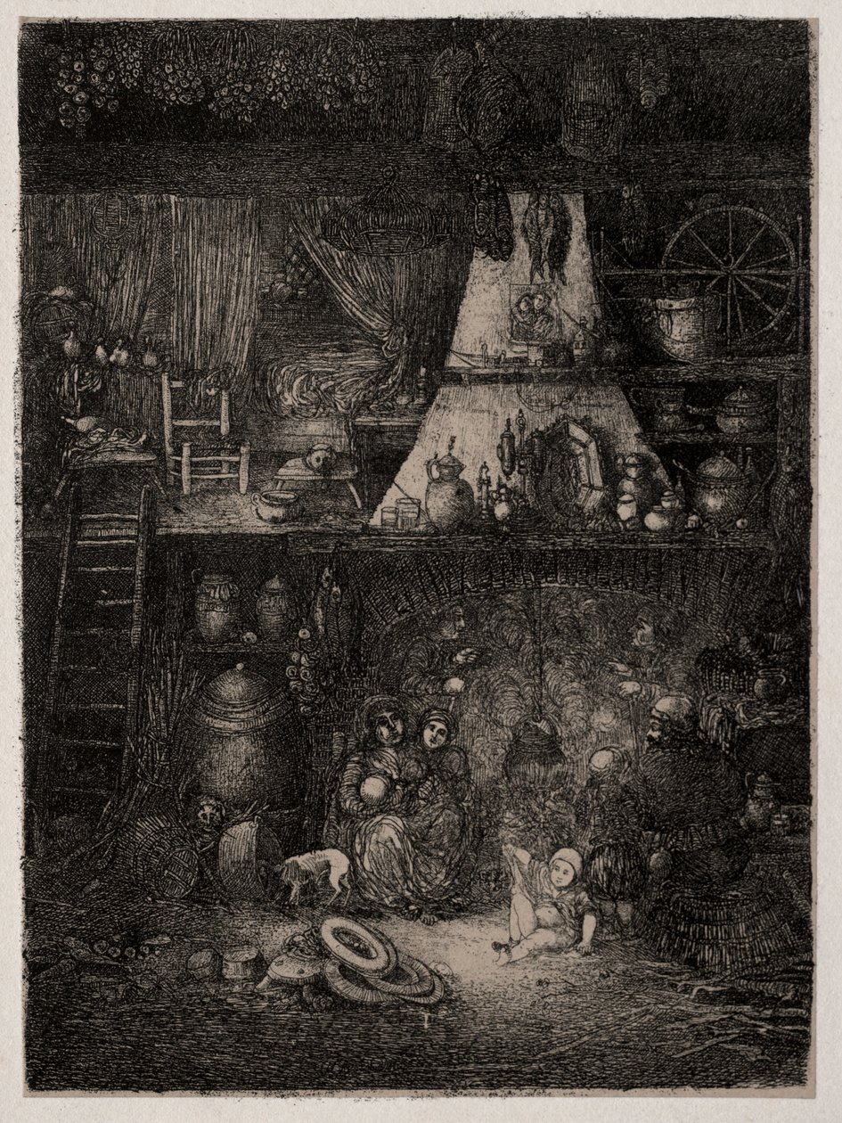 Bondeinteriör i Haute-Garonne av Rodolphe Bresdin
