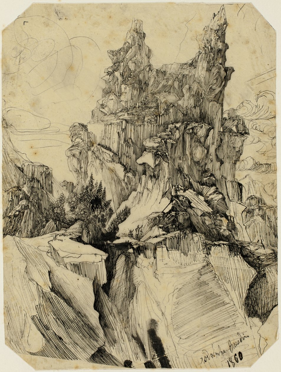 Sprickan av Rodolphe Bresdin