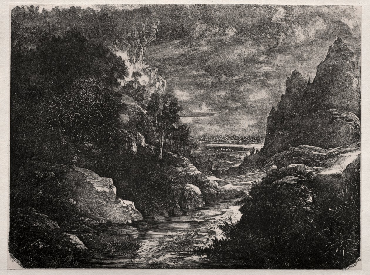 Bergsströmmen av Rodolphe Bresdin