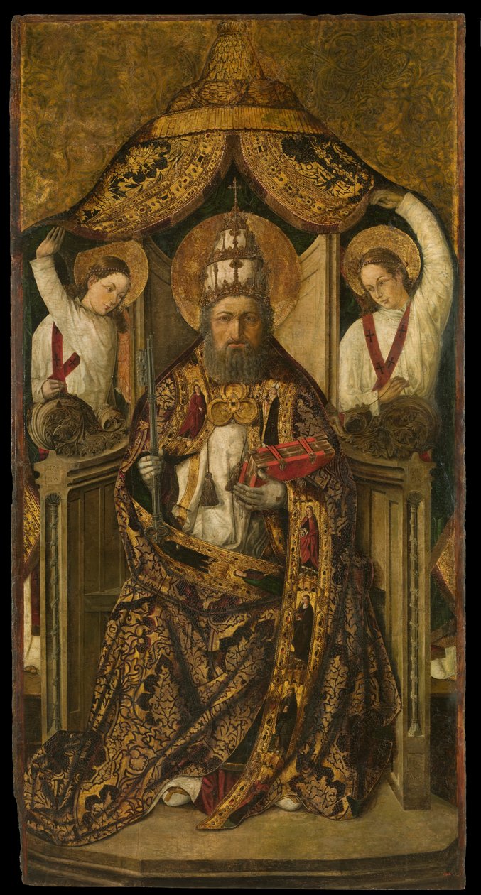Saint Peter Enthroned  av Rodrigo de Osona  