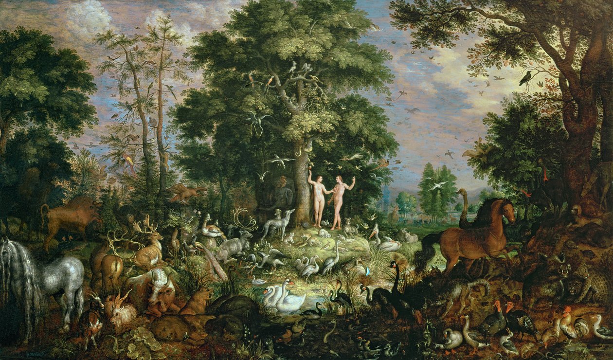 Edens trädgård av Roelandt Jacobsz. Savery