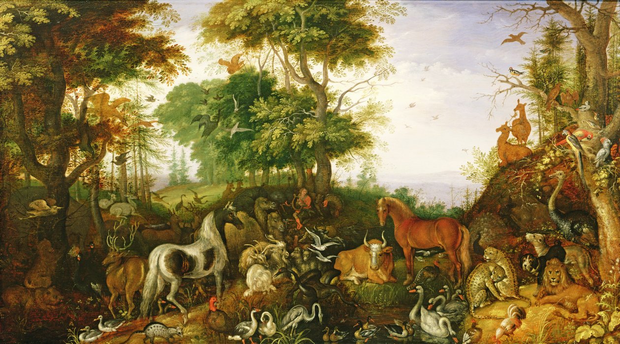 Orpheus Charming the Animals (olja) av Roelandt Jacobsz. Savery