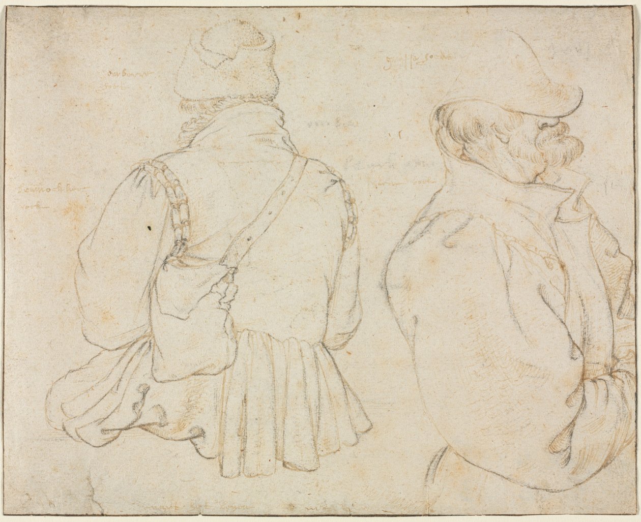 Två böhmiska bönder i halvlängd, ca. 1605-1610. av Roelant Savery