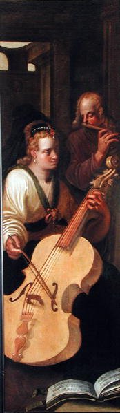 Cellist, 1609 av Roelof van Zyll