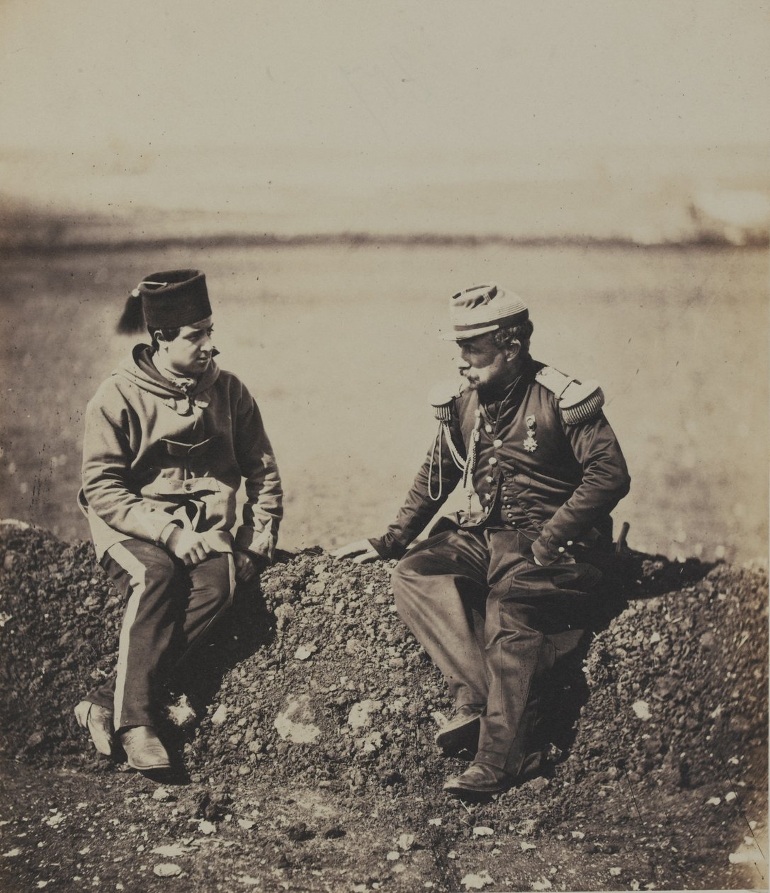 General Cisse och stabsofficer av Roger Fenton