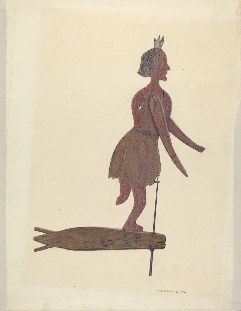 Väderflöjel, ca. 1940. av Roger Deats