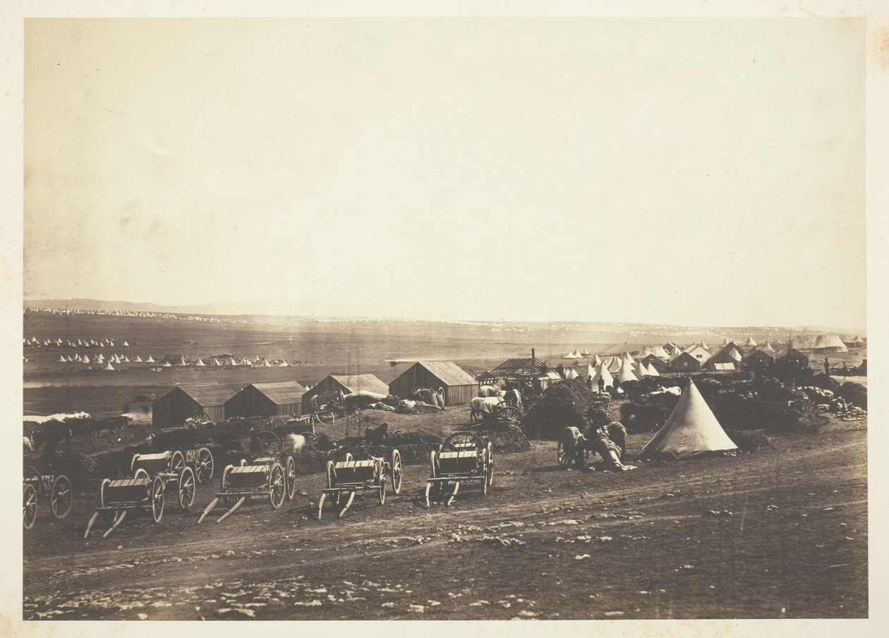 Artillerivagnar, Balaklava i fjärran av Roger Fenton