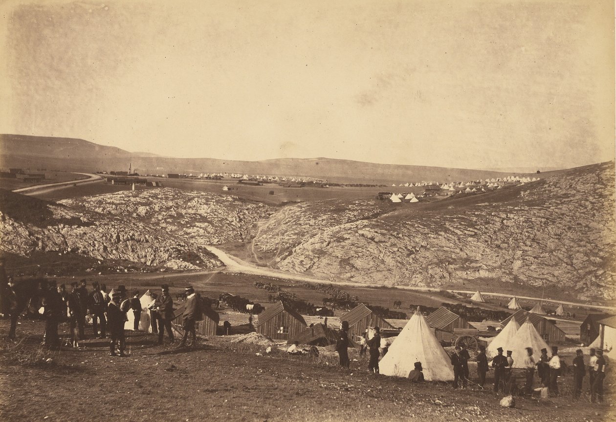 Läger för det hästburna artilleriet av Roger Fenton