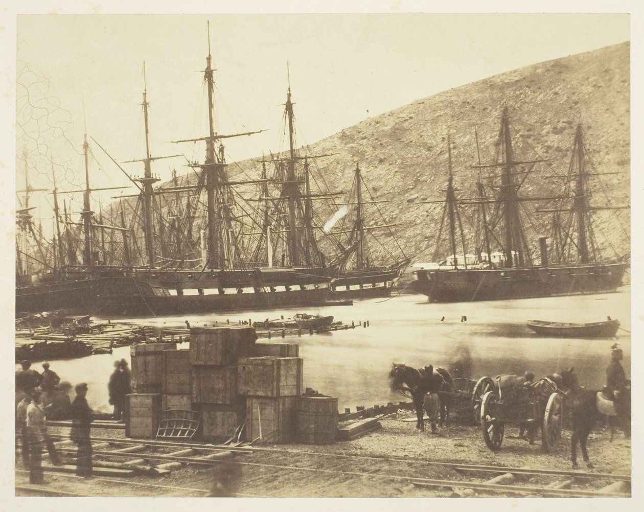 Huvudet av hamnen, Balaklava av Roger Fenton