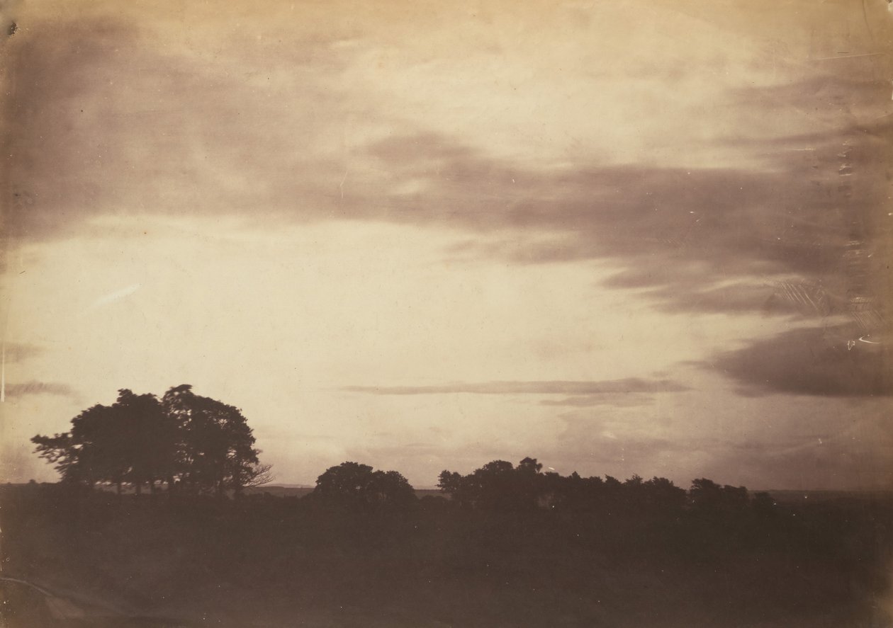 Landskap med moln, troligen 1856. av Roger Fenton