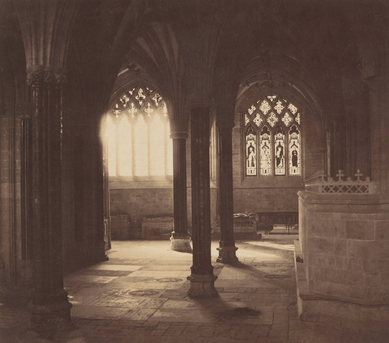 Wells katedral,ca. 1857 (foto) av Roger Fenton