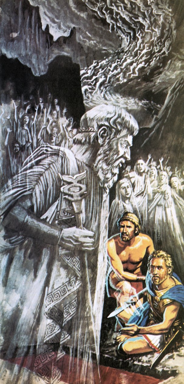 Tiresias varnar Odysseus för framtiden av Roger Payne