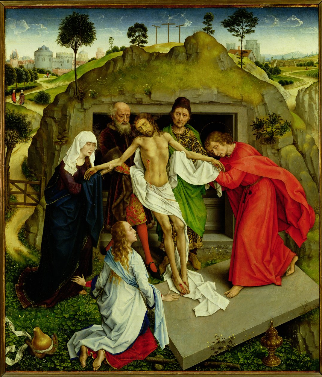 Gravläggningen, c.1450 av Rogier van der Weyden