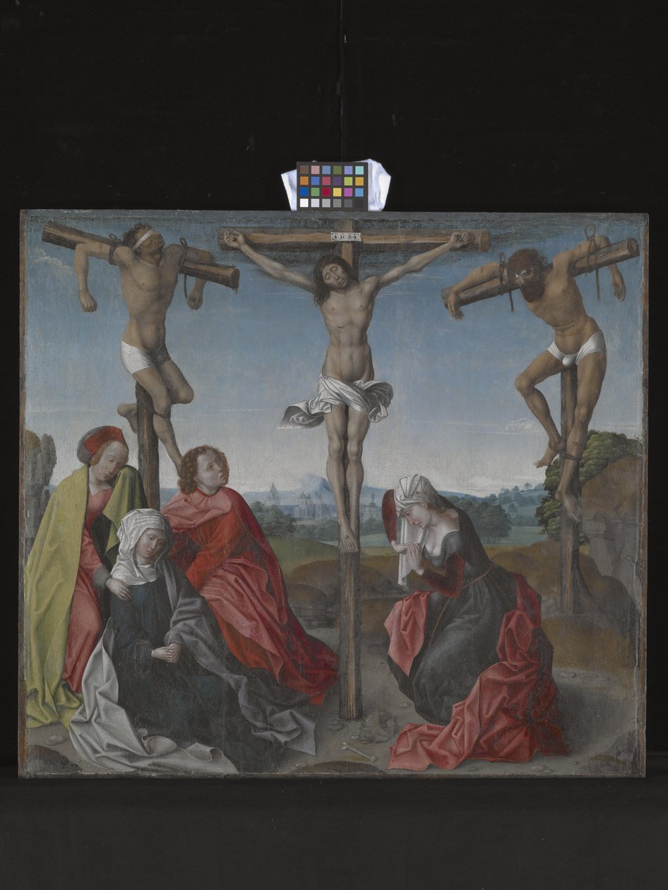 Korsfästelse (olja på trä) av Rogier van der Weyden