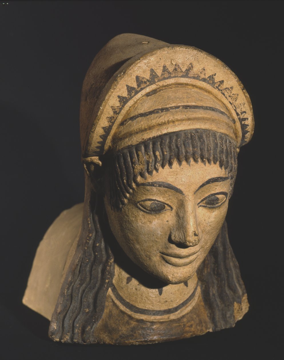 Antefix med kvinnohuvud av Roman